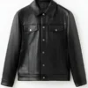 Tip Toe Alan Cumming Black Leather Jacket