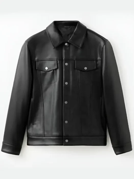 Tip Toe Alan Cumming Black Leather Jacket