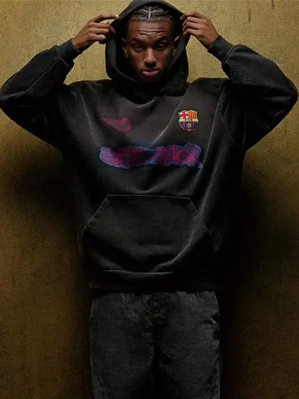 Travis Scott Barcelona Black Hoodie