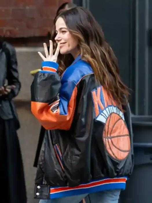 Tribeca Festival 2026 Molly Gordon Knicks Jacket Back