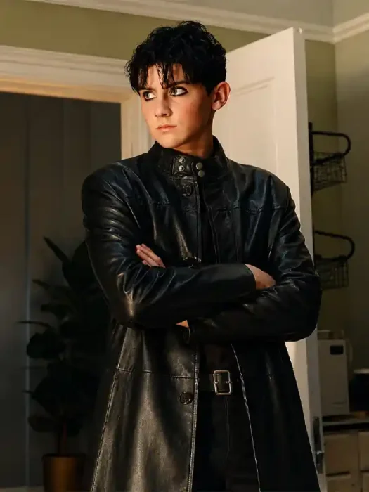 Trying S05 Cooper Turner Black Leather Coat