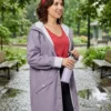 Trying S05 Esther Smith Purple Trench Long Coat