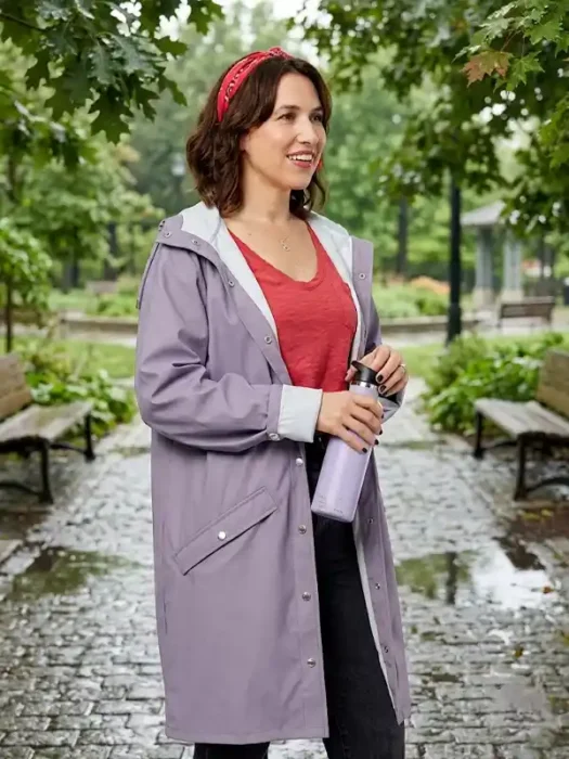 Trying S05 Esther Smith Purple Trench Long Coat