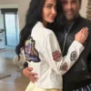 Veronika Mudra Lewis White Leather Jacket