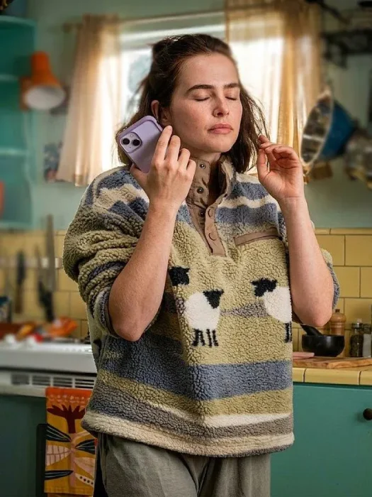 Voicemails for Isabelle 2026 Zoey Deutch Sheep Sweatshirt
