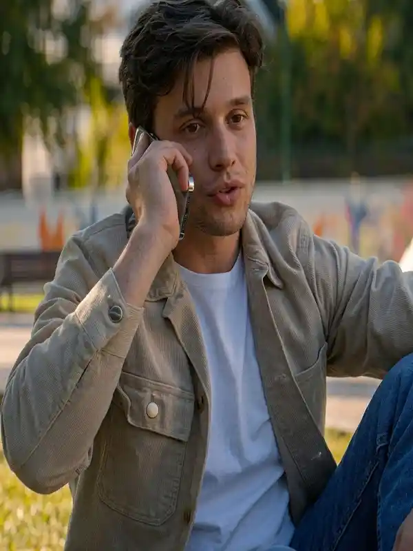 Voicemails for Isabelle Nick Robinson Beige Cotton Jacket