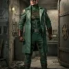Vought Rising Soldier Boy Green Leather Coat
