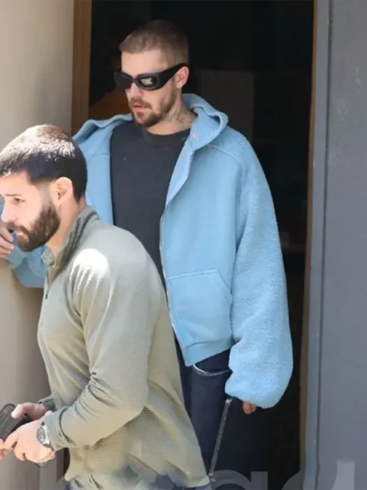 West Hollywood Justin Bieber Blue Hooded Jacket