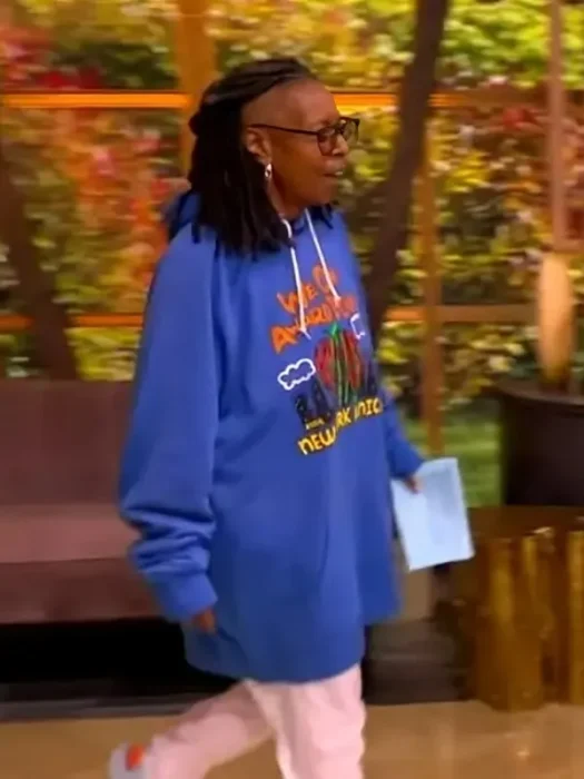 Whoopi Goldberg Knicks Blue Hoodie
