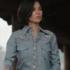 Yellowstone S05 Monica Dutton Floral Shirt