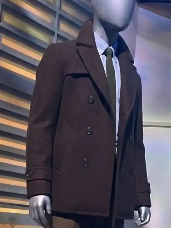 Avengers Doomsday Loki Dark Brown Peacoat