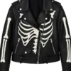 Black Biker Skeleton Jacket