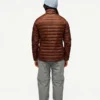 Brown Puffer Jacket Back