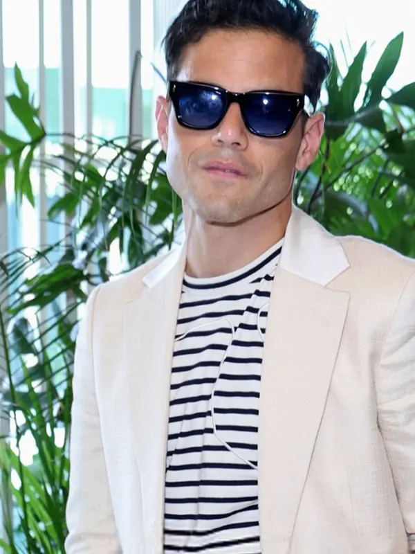 Championship Wimbledon 2026 Rami Malek White Blazer