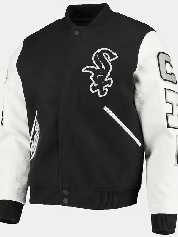 Chicago Sox Varsity Black And White Jacket