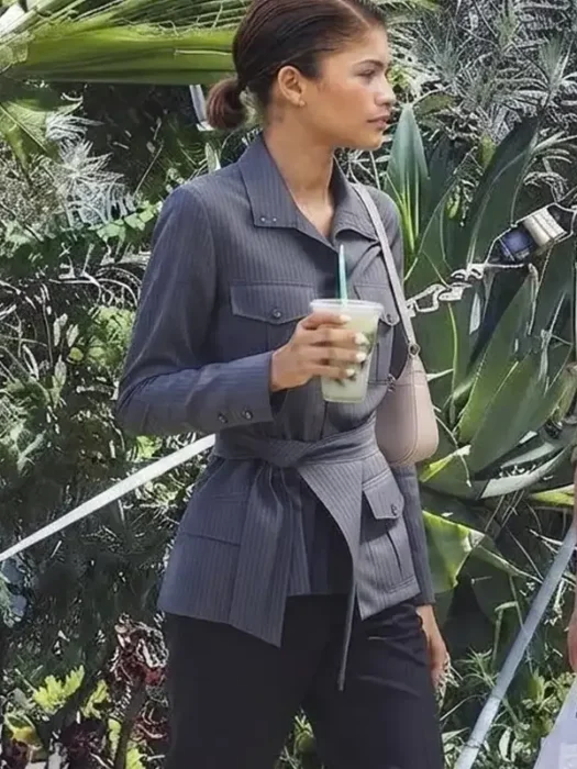 China 2026 Zendaya Wrap Tie Blazer