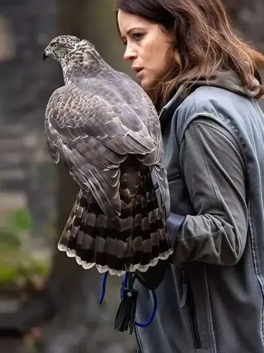 Claire Foy H Is for Hawk Grey Vest