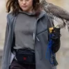 Claire Foy H Is for Hawk Movie 2026 Helen Grey Fleece Vest
