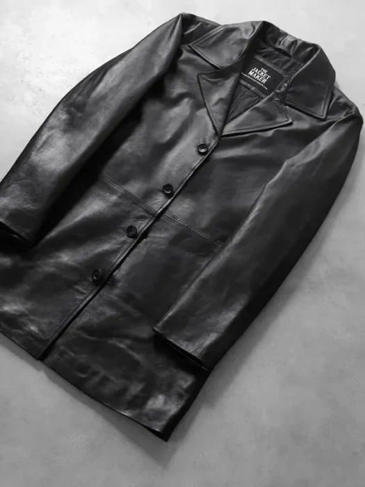 Classmith Black Leather Coat