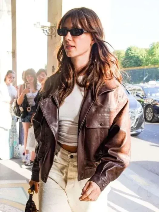 Daisy Edgar-Jones Paris 2026 Brown Jacket