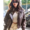 Daisy Edgar-Jones Paris 2026 Brown Leather