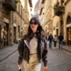 Daisy Edgar-Jones Paris 2026 Brown Leather Jacket