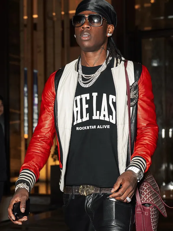 Dubai 2026 Rema Red And White Jacket