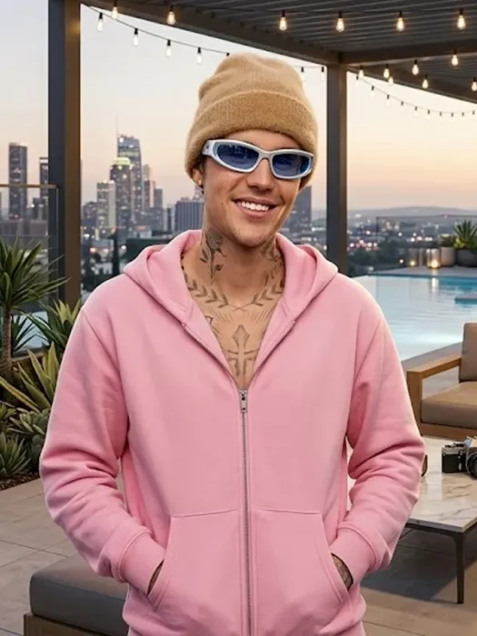 FIFA World Cup 2026 Justin Bieber Pink Hoodie