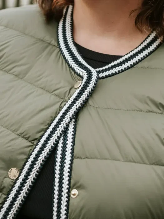 Fern Puffer Down Jacket - Olive Green