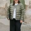 Fern Puffer Down Olive Green Jacket