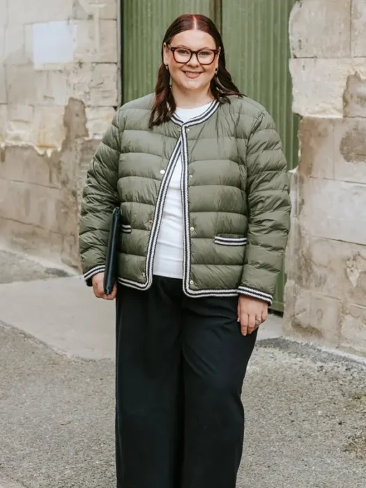 Fern Puffer Down Olive Green Jacket
