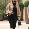 French Capital Jennifer Lopez Beige Cotton Jacket