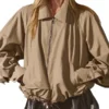 French Capital Jennifer Lopez Beige Jacket