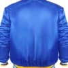Golden State Warriors 90s Blue Satin Jacket Back