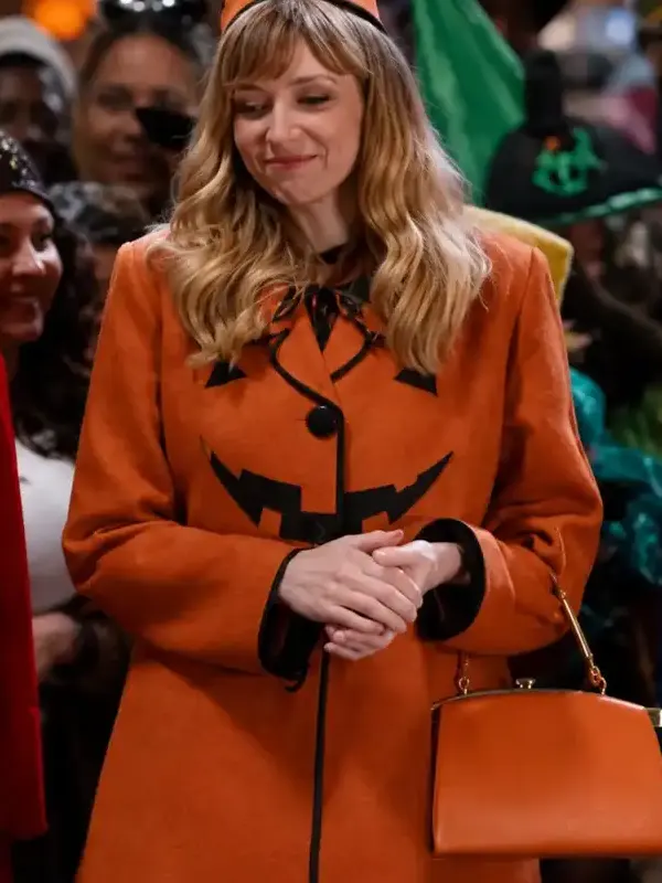 Halloween Nia Vardalos Orange Coat