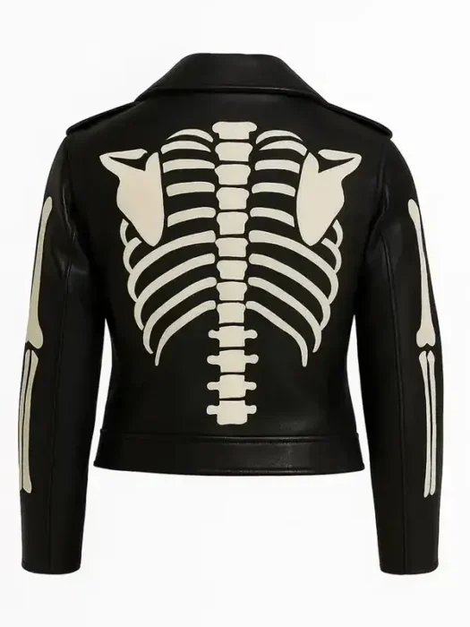 Halloween Skeleton Cosplay Black Jacket Back