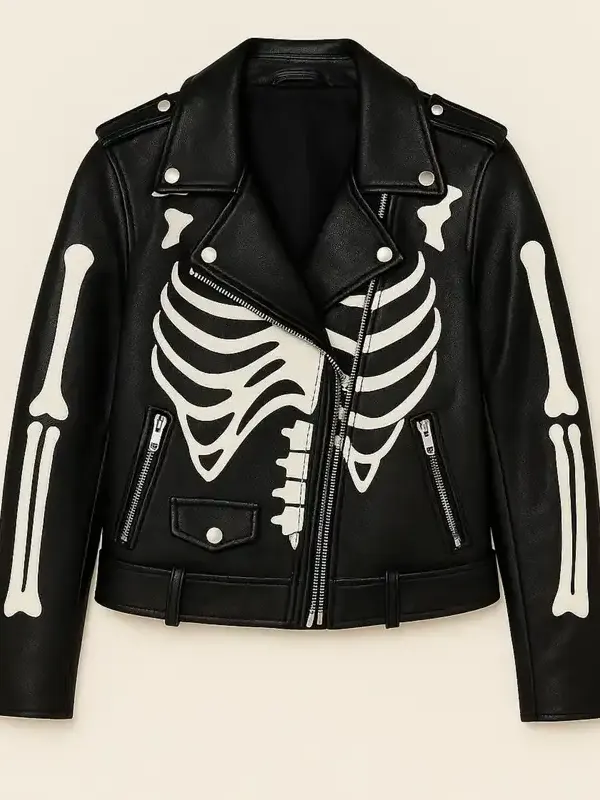 Halloween Skeleton Cosplay Black Jacket