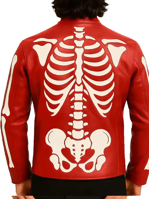 Halloween Skeleton Red Jacket Back