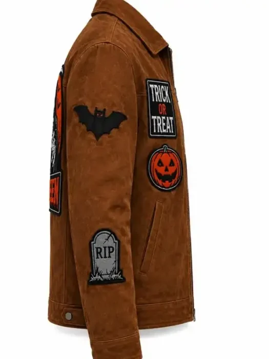 Halloween Vintage Brown Horror Jacket
