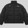 Halo Puffer Jacket - Black
