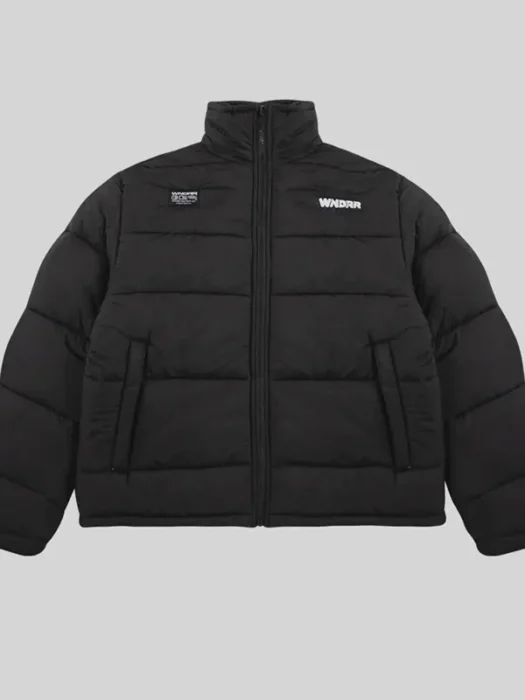 Halo Puffer Jacket - Black
