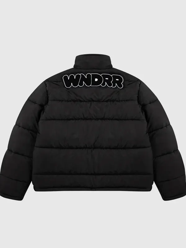 Halo Puffer Jacket – Black BAck