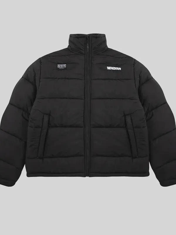 Halo Puffer Jacket – Black