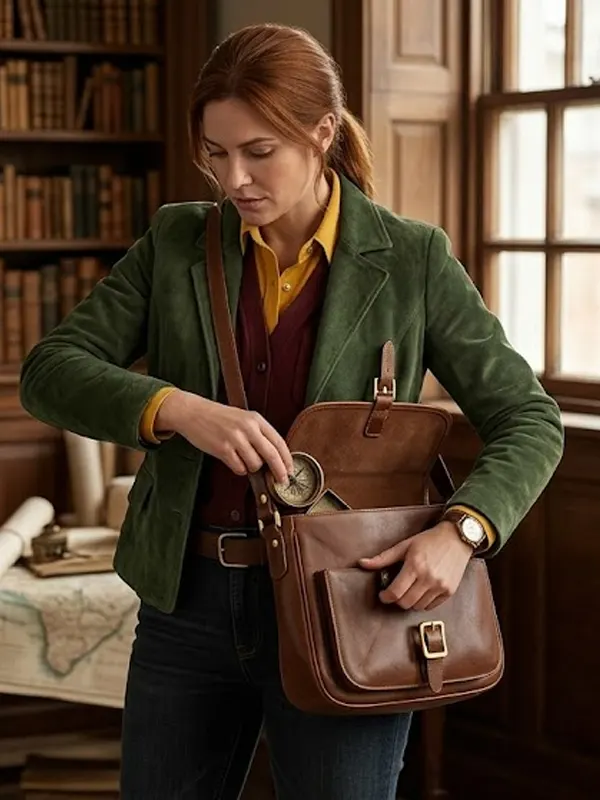 I Will Find You Britt Lower Brown Jacket