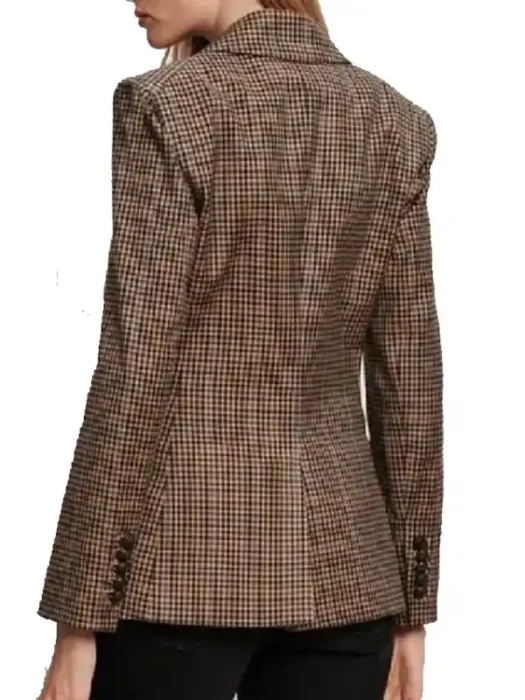 In the City 2026 Lindsay Hubbard Plaid Blazer Back