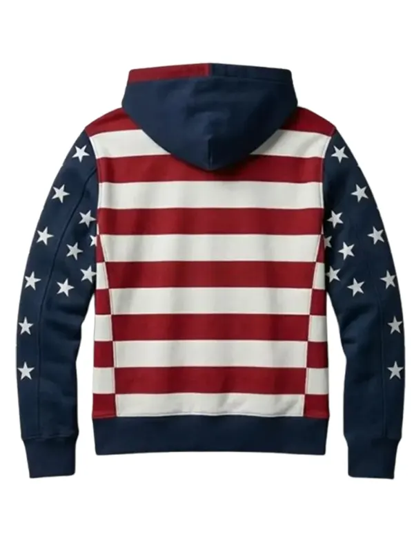 Independence Day American Flag Zipper Hoodie