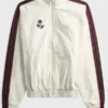 Jessica Alba 2026 Front White Track Jacket