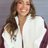 Jessica Alba 2026 White Track Jacket