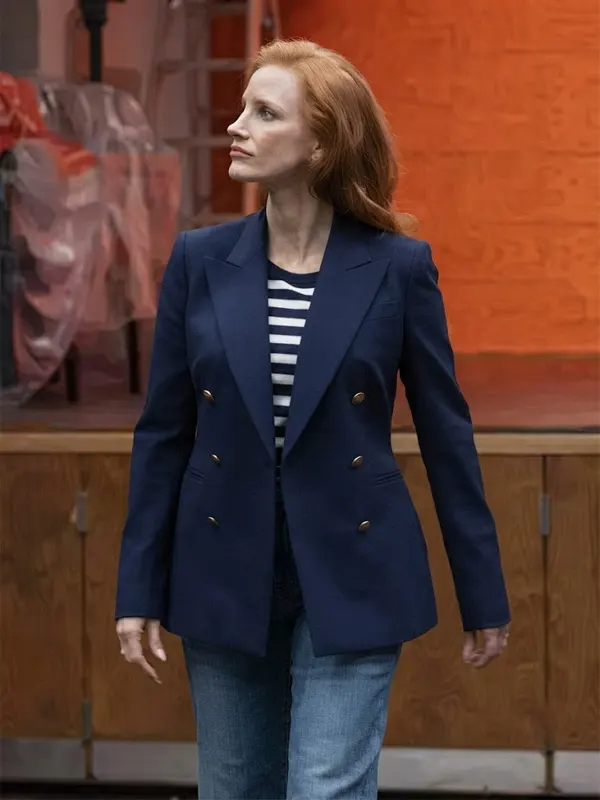 Jessica Chastain Dreams 2026 Blue Blazer