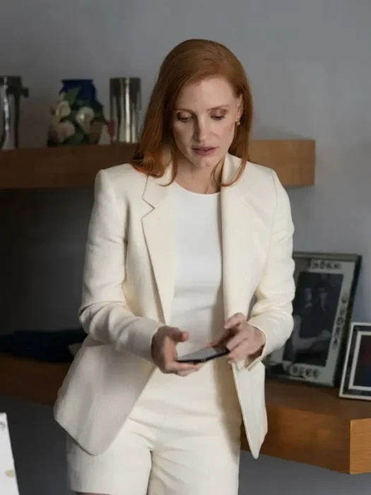 Jessica Chastain Dreams 2026 White Blazer